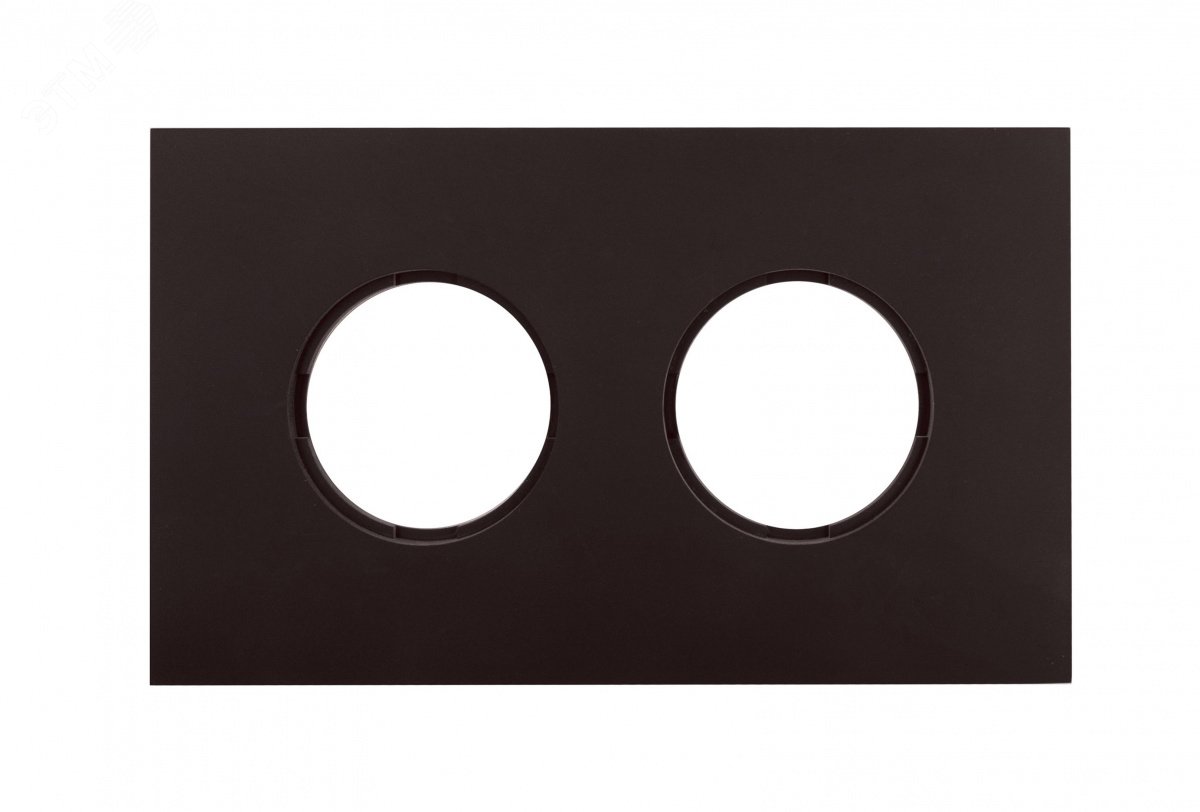 Изображение товара Рамка 2 поста скрытого монтажа Bironi Коричневый ретро стиль