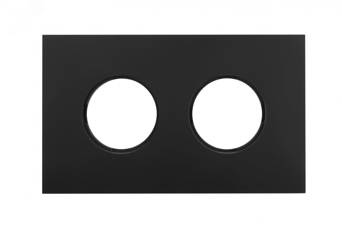 Изображение товара Рамка 2 поста Bironi, скрытый монтаж, стиль ретро, черный матовый