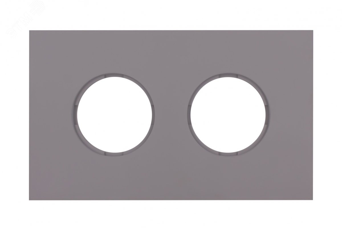 Изображение товара Рамка 2 поста скрытого монтажа BIRONI цвет Титан матовый