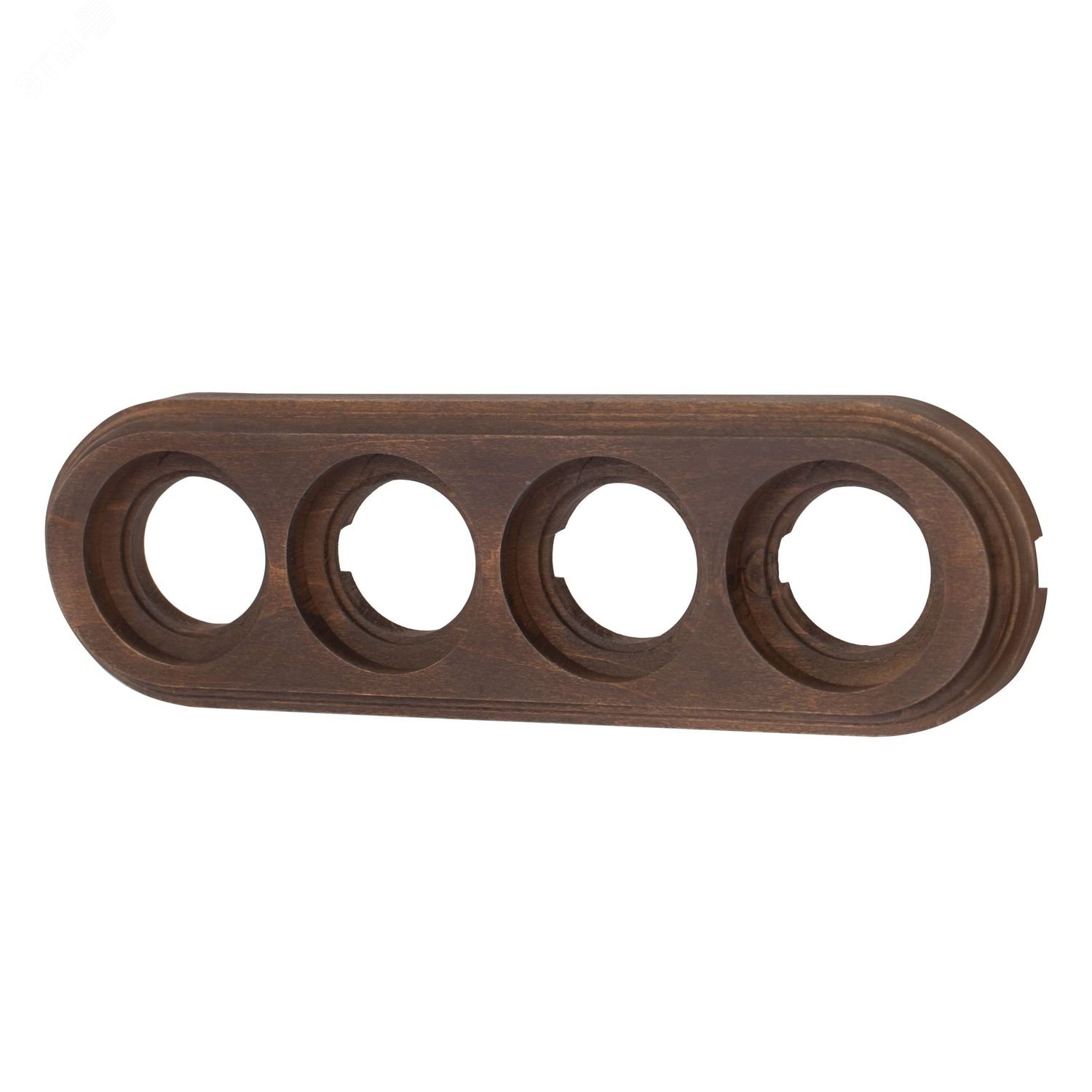 Изображение товара Рамка 4 постовая для открытой проводки Bironi стиль Ретро из дерева