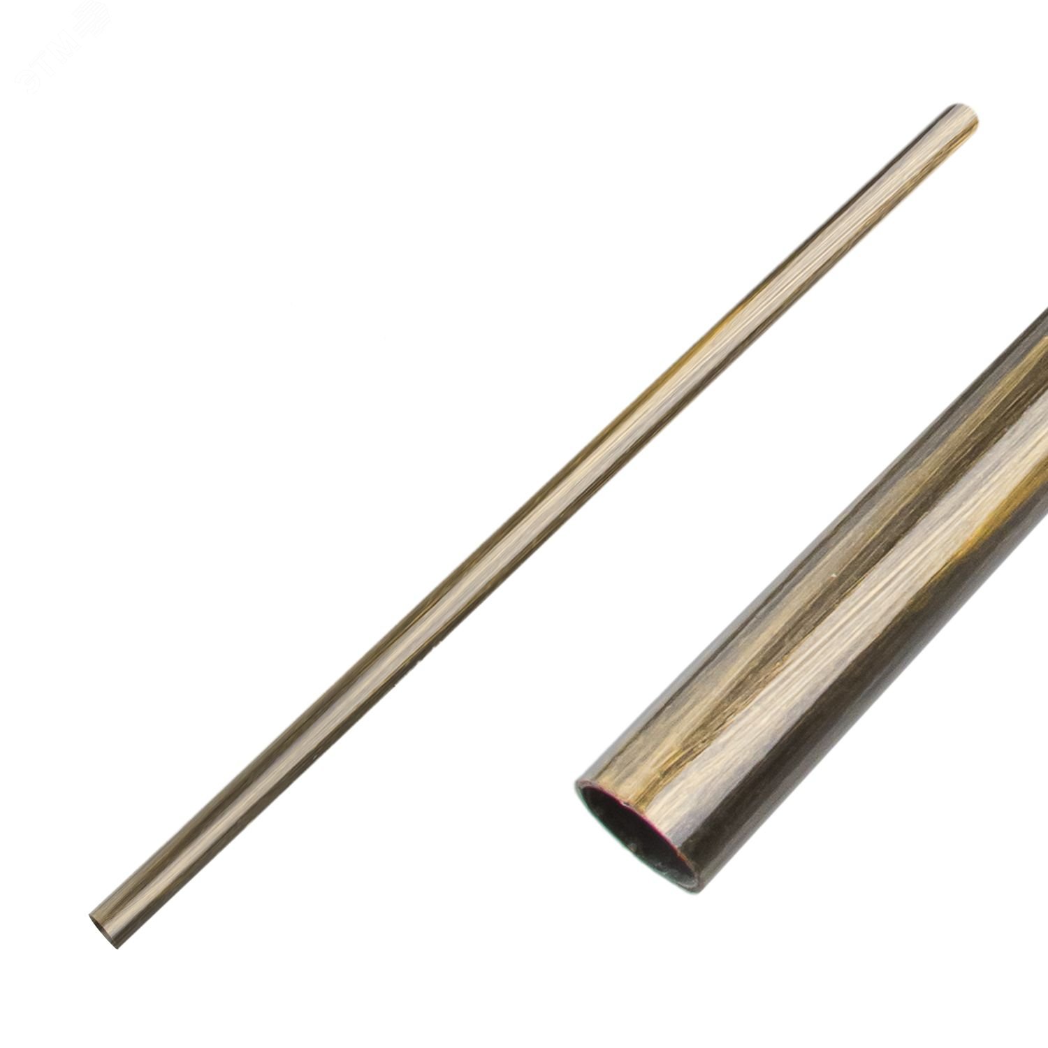 Изображение товара Декоративная труба Bironi для электропроводки ПВХ, 16 мм, бронзовая