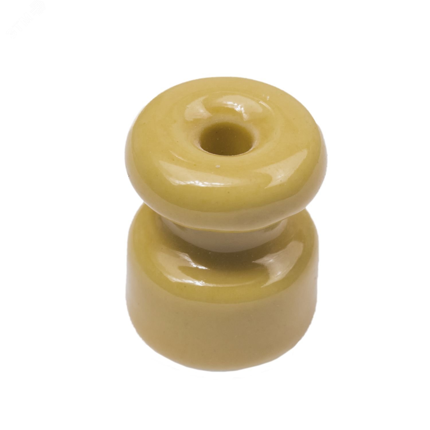 Изображение товара Изолятор для наружного монтажа R керамика цвет песочное золото 50 шт/уп