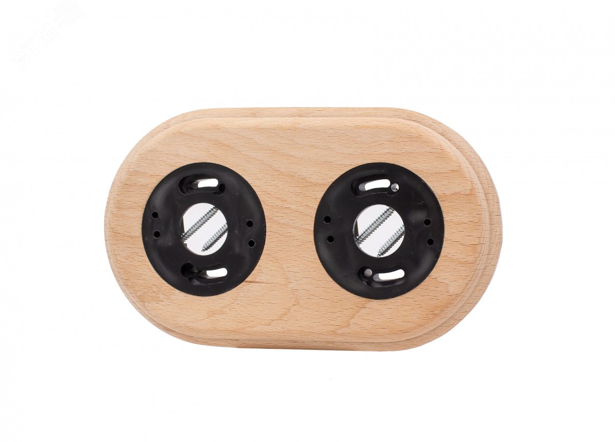 Изображение товара Ришелье Рамка 2-местная из дерева цвет Натурэль для ретро интерьеров