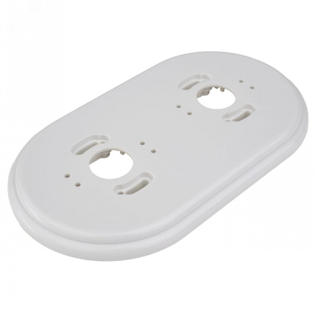 Изображение товара Рамка Ришелье 2-местная для розеток и выключателей белая Bironi