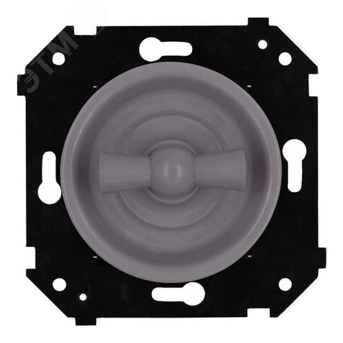 Изображение товара Выключатель 2-кл. с/у, Титан матовый (шт)