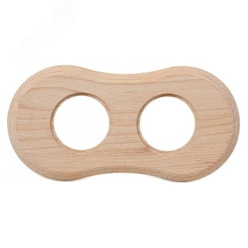 Изображение товара Шедель Рамка 2-х постовая для скрытого монтажа (дерево, Натурэль) (шт)