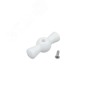 Изображение товара Ручка выключателя, керамика, цвет белый (шт)