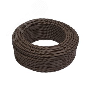 Изображение товара Ретро провод 2х2,5 Коричневый (матовый) 150м (м)