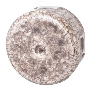 Изображение товара Коробка распределительная 78мм, керамика, цвет мрамор с кабельными вводами (шт)