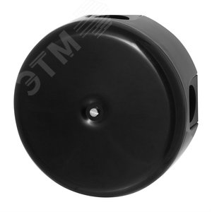 Распределительная коробка 110мм, пластик, цвет Черный (4 кабельных ввода в комплекте) B1-522-23-K Bironi