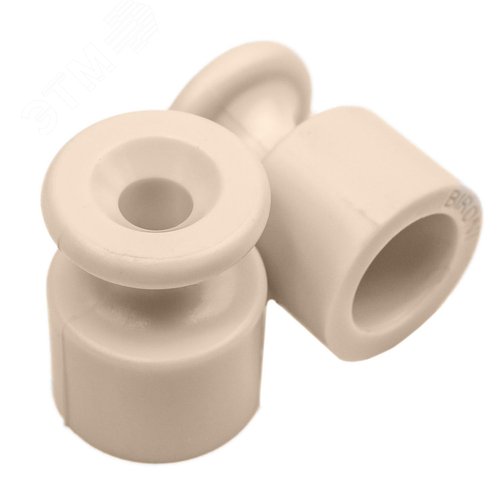 Изображение товара Изолятор для наружного монтажа пластик цвет песочное золото (100 шт/уп) (упак)