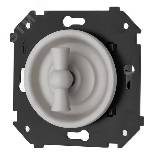 Изображение товара Выключатель 1-кл. проходной с/у, Титан матовый (шт)