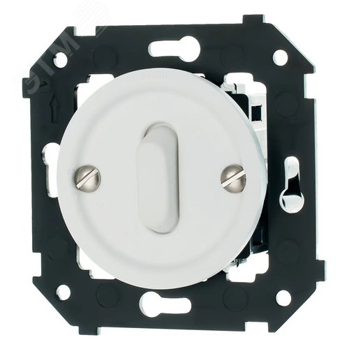 Изображение товара Выключатель 1-кл. проходной, пластик, цвет Белый матовый (клавишный) (шт)