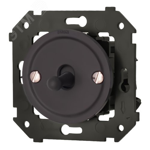 Изображение товара Выключатель 1-кл., пластик, цвет Коричневый матовый (тумблерный) (шт)