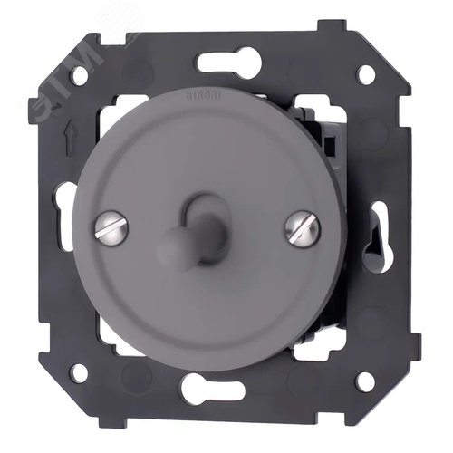 Изображение товара Кнопка (однотумблерная), пластик, цвет Титан матовый (шт)