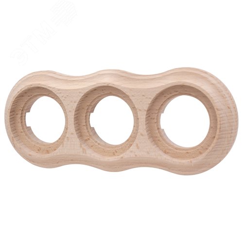 Изображение товара Рамка 3 постовая Пиластро, накладной монтаж, дерево, цвет Натурель (шт)