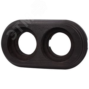 Изображение товара Лизетта Рамка 2 постовая, накладной монтаж, цвет Угольно-черный (шт)