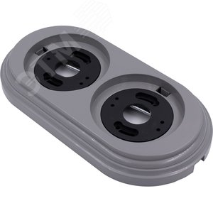 Изображение товара Лизетта Рамка 2-х постовая, пластик, цвет Титан (шт)