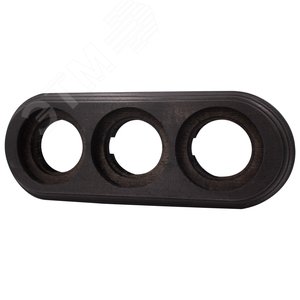 Изображение товара Лизетта Рамка 3 постовая (Угольно-черный на бревно 260мм) (шт)