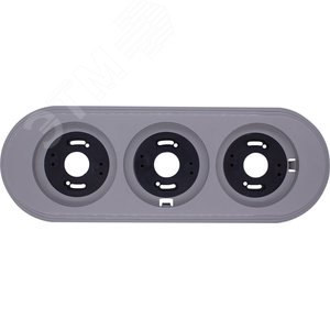 Изображение товара Лизетта Рамка 3-х постовая, пластик, цвет Титан (шт)