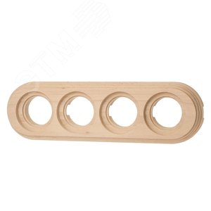 Изображение товара Лизетта Рамка 4 постовая, накладной монтаж, дерево, цвет Натурэль (шт)