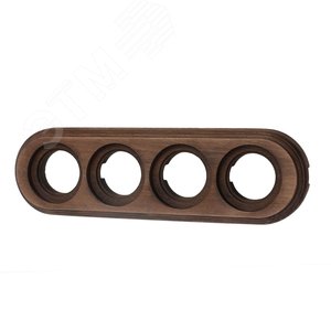 Изображение товара Лизетта Рамка 4 постовая, накладной монтаж, цвет Старое дерево (шт)