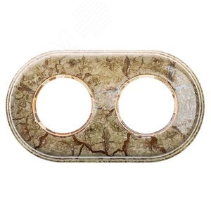 Изображение товара Лизетта Рамка 2-х постовая, керамика, цвет мрамор (шт)