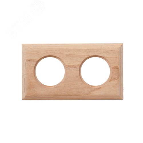 Изображение товара Шедель Рамка 2-х постовая для скрытого монтажа (дерево, Натурэль) (шт)