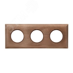 Изображение товара Шедель Рамка 3-х постовая для скрытого монтажа (дерево, Винтаж) (шт)
