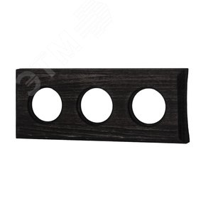 Изображение товара Шедель Рамка 3 постовая (Угольно-черный на бревно 240мм) скрытый монтаж (шт)