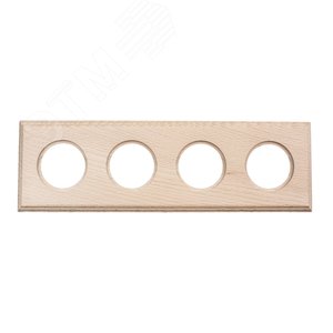 Изображение товара Шедель Рамка 4 постовая для скрытого монтажа (Натурэль на бревно 240мм) (шт)
