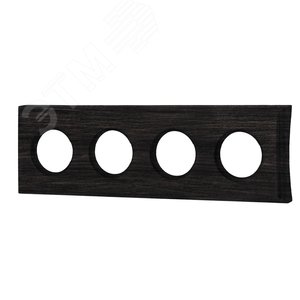 Изображение товара Шедель Рамка 4 постовая (Угольно-черный на бревно 240мм) скрытый монтаж (шт)