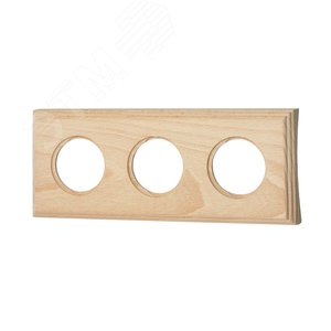 Изображение товара Шедель Рамка 3 постовая для скрытого монтажа (Натурэль на бревно 280мм) (шт)