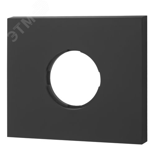 Изображение товара Рамка 1 пост, скрытый монтаж, Шедель Бриз, пластик, цвет Черный матовый (шт)