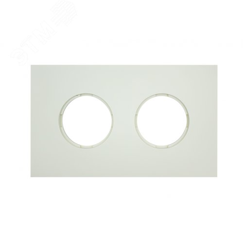 Изображение товара Рамка 2 поста, скрытый монтаж, Шедель Бриз, пластик, цвет Слоновая кость матовый (шт)