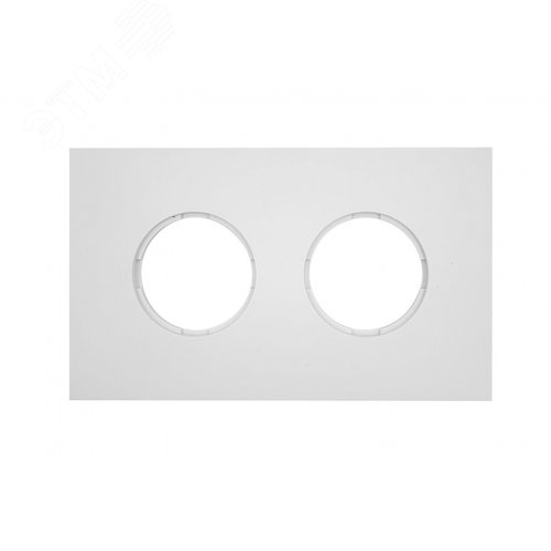 Изображение товара Рамка 2 поста, скрытый монтаж, Шедель Бриз, пластик, цвет Белый матовый (шт)