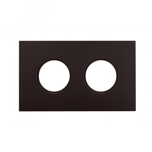 Изображение товара Рамка 2 поста, скрытый монтаж, Шедель Бриз, пластик, цвет Коричневый матовый (шт)
