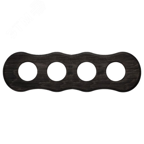 Изображение товара Шедель Рамка 4-х постовая (Угольно-черный) скрытый монтаж BF8 (шт)