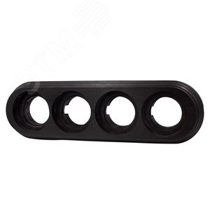 Изображение товара Лизетта Рамка 4 постовая (Угольно-черный на бревно 240мм) (шт)