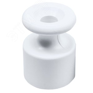Изолятор для наружного монтажа, пластик, цвет белый (10 шт/уп) B1-551-21-10 Bironi