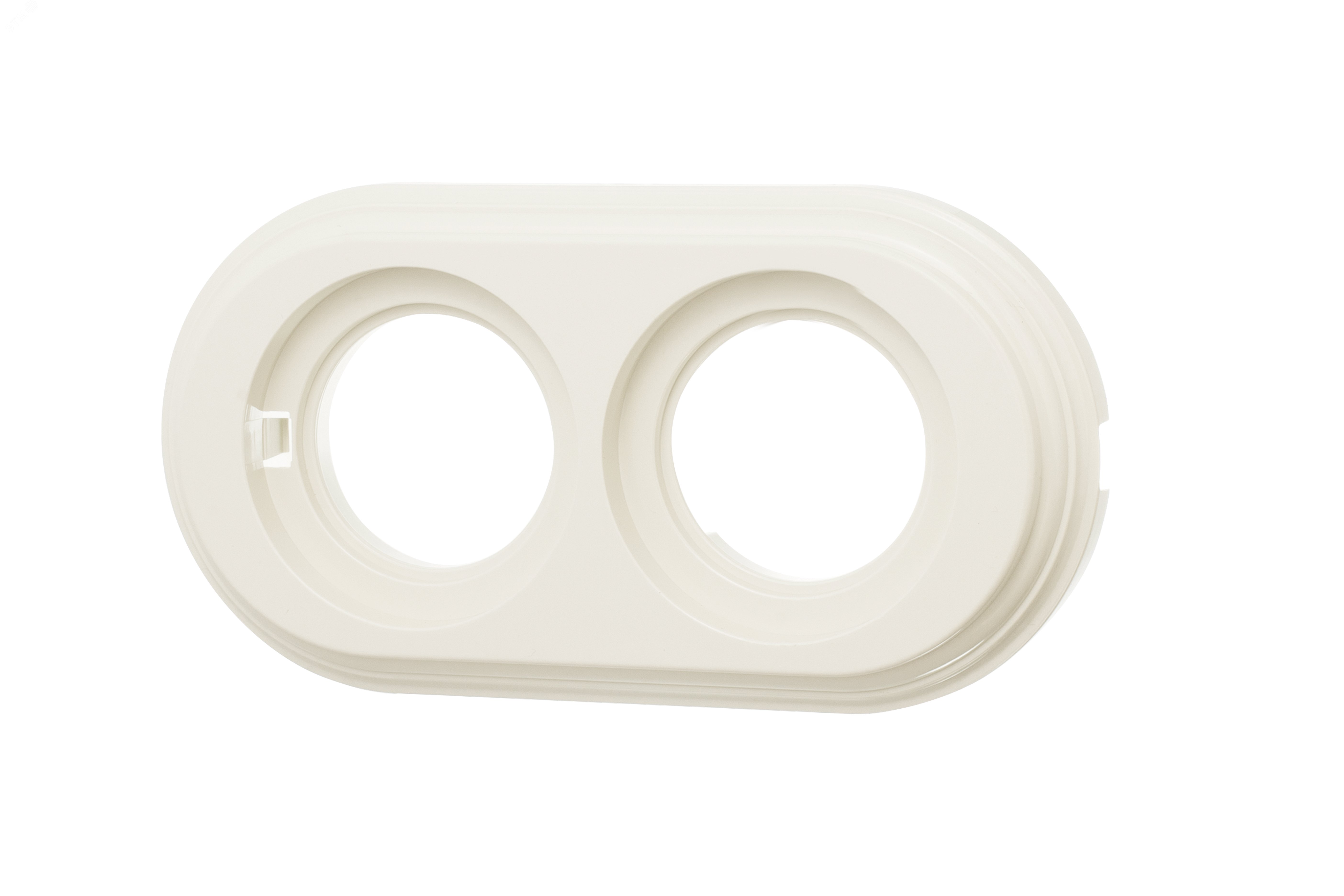 Изображение товара Рамка Лизетта 2-х постовая, цвет Слоновая кость, Bironi