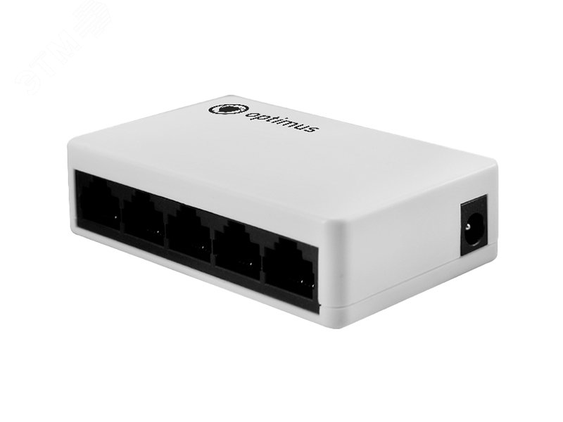 Изображение товара Коммутатор неуправляемый 5 портов RJ45 10 100 Мб/с (шт)