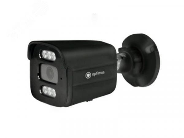 Изображение товара Видеокамера IP 4Мп цилиндрическая с PoE ИК-30м микрофон microSD IP67 черная (2.8мм) (шт)