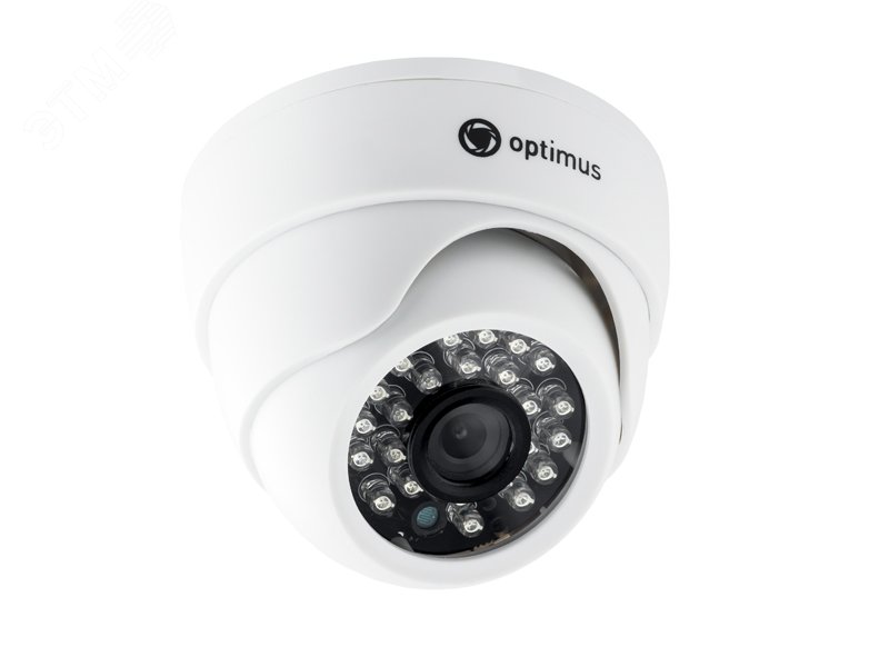 Видеокамера AHD 2.1Мп купольная с ИК-подсветкой до 20м IP20 (2.8мм) AHD-H022.1(2.8)E_V.2 Optimus CCTV