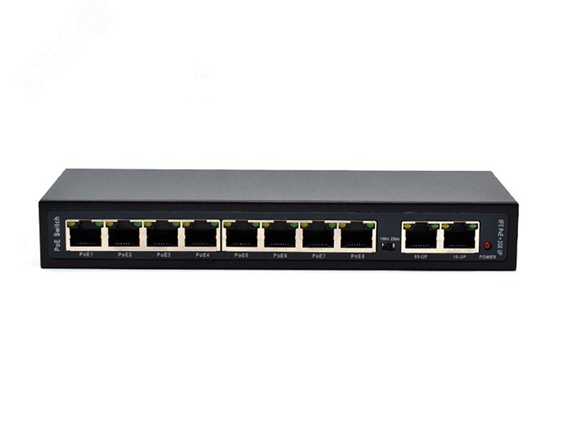 Коммутатор неуправляемый 8 портов RJ4510 100 Мб/с PoE 120Вт артикул U1E ...