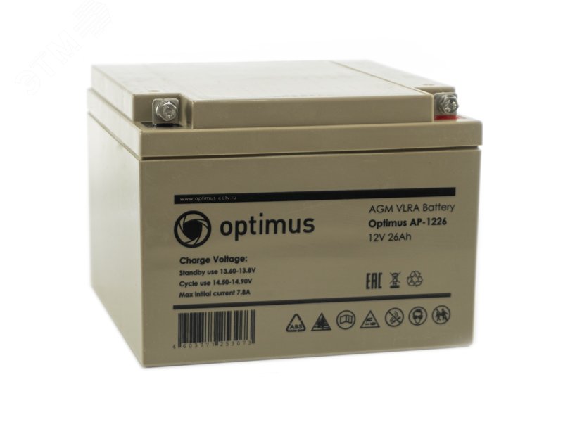 Аккумуляторная батарея Optimus AP-1226 26ач 12в В0000012052 Optimus CCTV