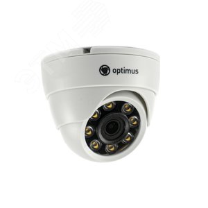 Видеокамера 2.1МП IP купольная 2.8мм внутренняя IP-E022.1(2.8)PF Optimus CCTV