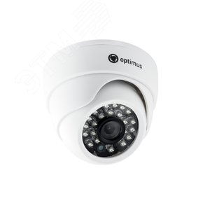Видеокамера AHD 2.1Мп купольная с ИК-подсветкой до 20м (2.8мм) Optimus CCTV