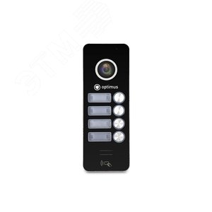 Панель видеодомофона AHD 1/2.7' смOS Sensor, цветной,1920х1080 DSH-1080/4(black) Optimus CCTV