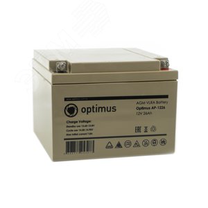 Аккумуляторная батарея Optimus AP-1226 26ач 12в